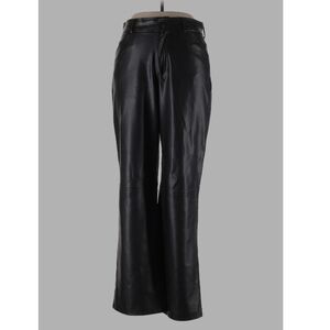 Zara Black Faux Leather Trousers